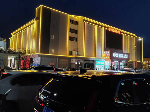 新城镇楼体亮化